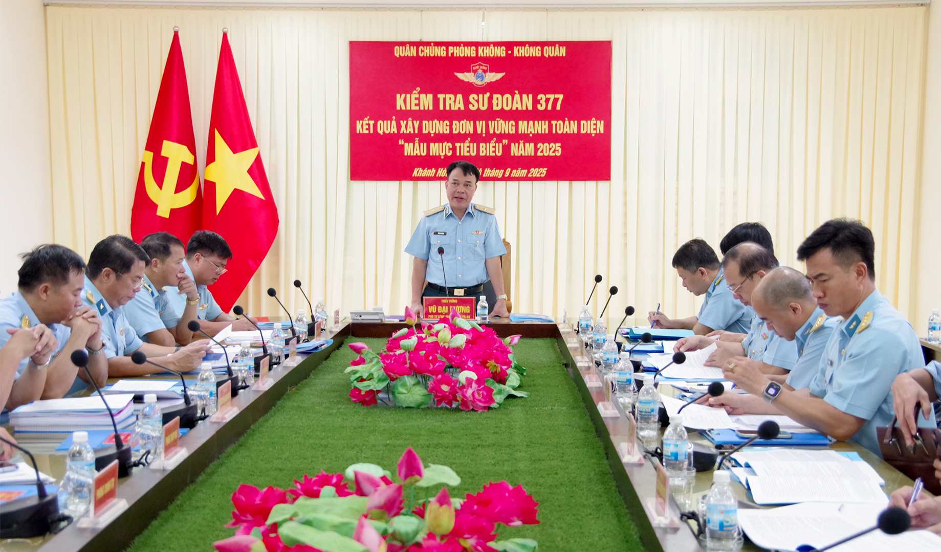 Quân chủng Phòng không - Không quân kiểm tra xây dựng đơn vị vững mạnh toàn diện “mẫu mực, tiêu biểu” tại Sư đoàn 377